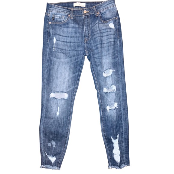 NEW - VICI KanCan Distressed Ankle Jeans - Picture 4 of 13